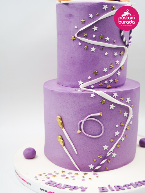 Jimnastik Kız Çocuk Detay Tasarım Pasta