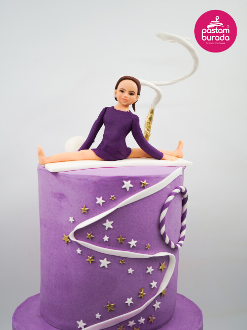 Jimnastik Kız Çocuk Detay Tasarım Pasta