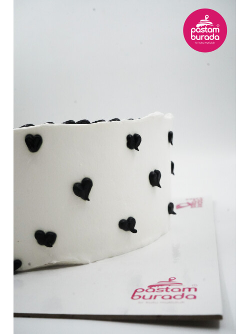 Kalp Detay Naked Cake