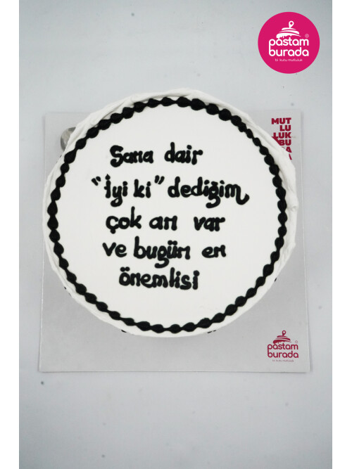 Kalp Detay Naked Cake