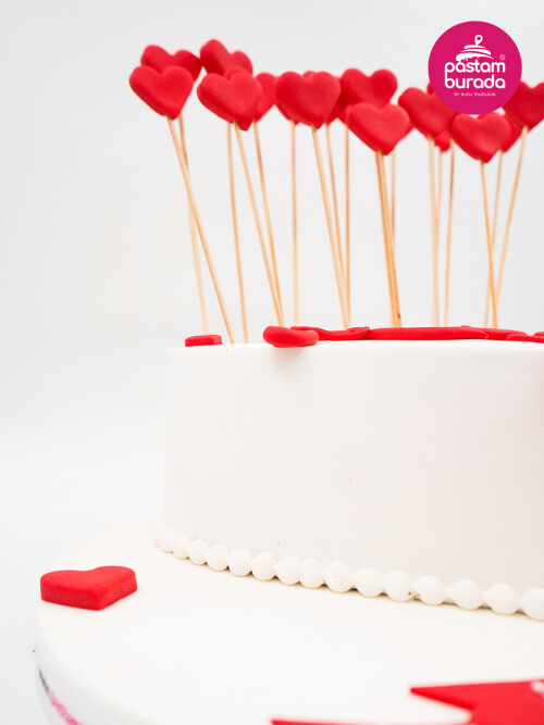 Kalp Model Tasarım Pasta