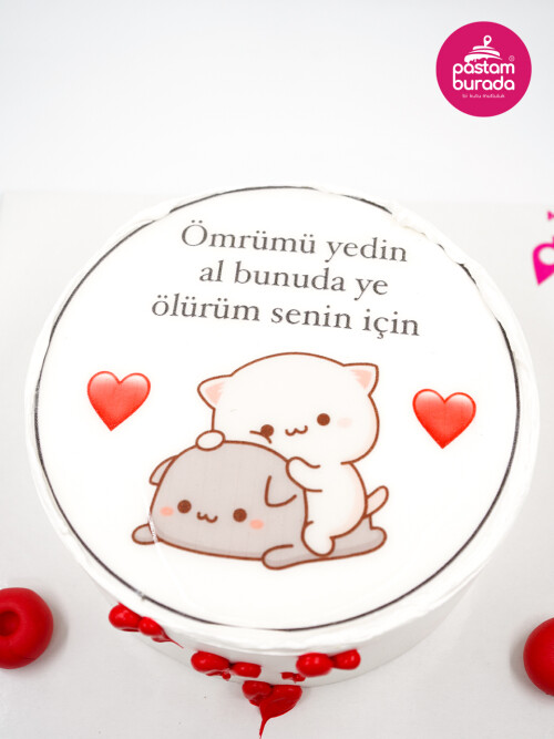 Karikatür Resimli Pasta