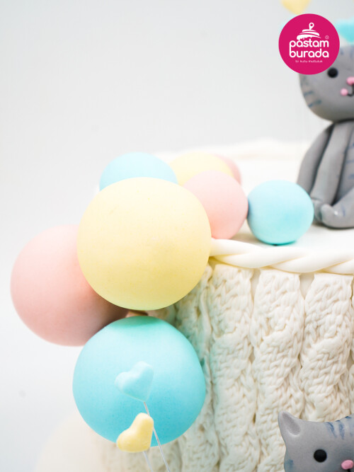 Kedi Detay Tasarım Pasta