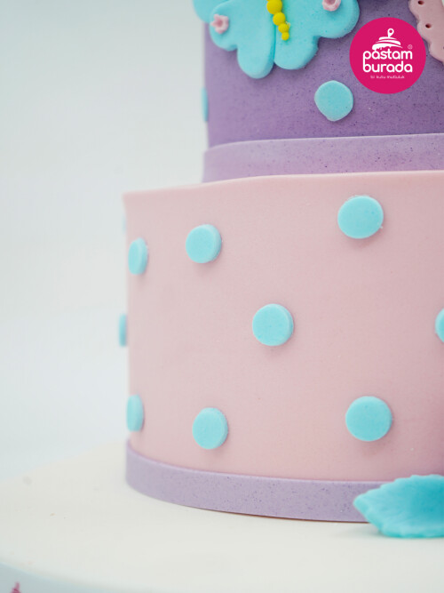 Kelebek Detay Tasarım Pasta