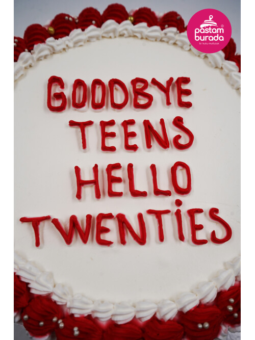 Kırmızı Detay Naked Cake