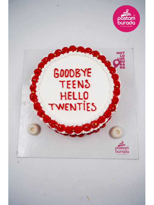 Kırmızı Detay Naked Cake