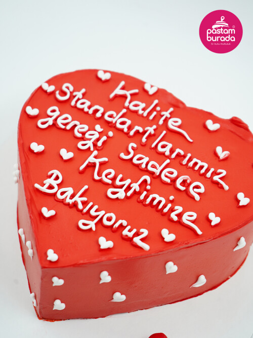Kırmızı Kalp Naked Cake