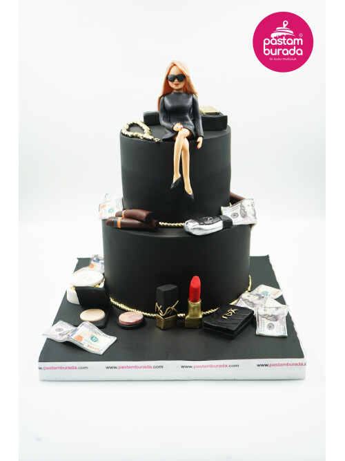 Kişisel Detaylı Kadın Figür Pasta