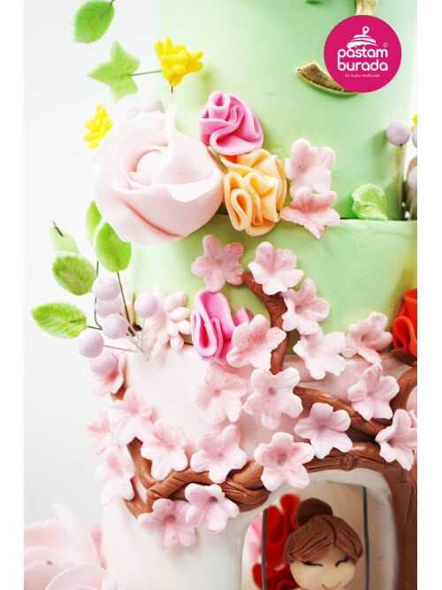 Kız Çocuk Detay Tasarım Pasta