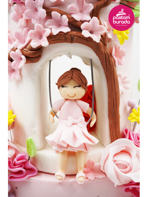 Kız Çocuk Detay Tasarım Pasta