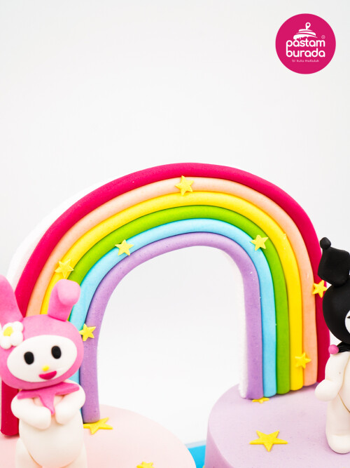 Kuromi Ve Melody Tasarım Pasta