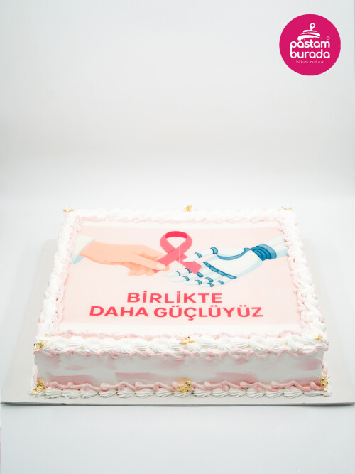 Marka Özel Kare Resimli Pasta