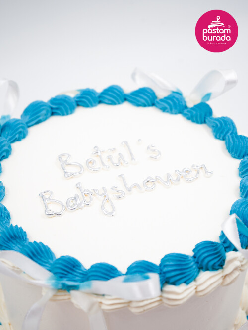 Mavi Detay Naked Cake