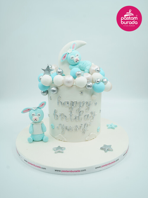 Mavi Tavşan Detaylı Konsept Pasta