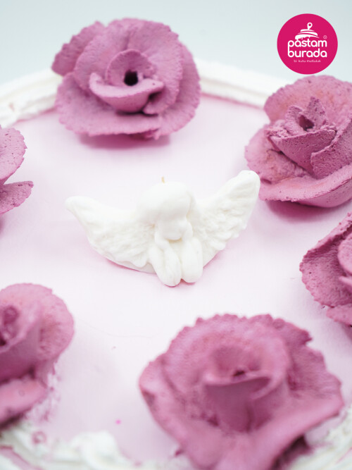 Melek Ve Gül Detay Naked Cake