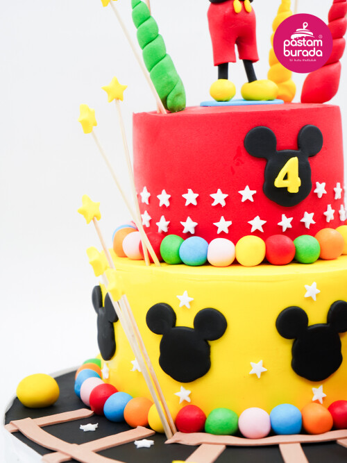 Mickey Mouse Tasarım Pasta