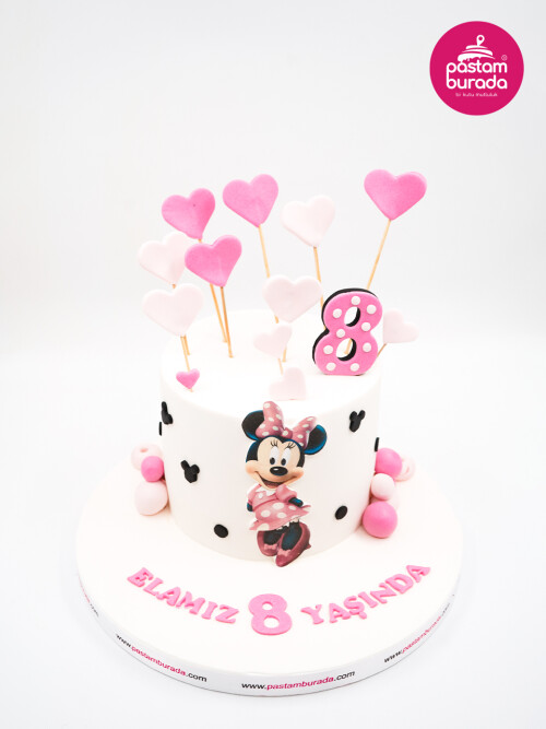 Minnie Mouse Tasarım Pasta
