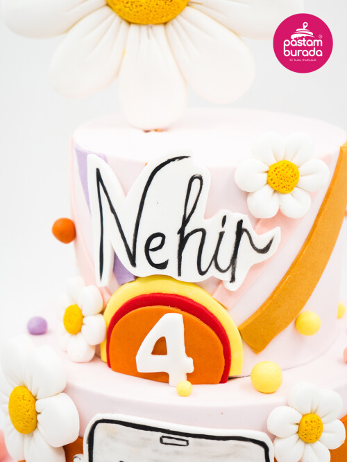 Papatya Detay Tasarım Pasta