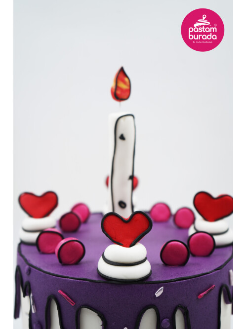 Pop Art Tasarım Pasta