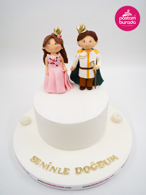 Prens Ve Prenses Detay Tasarım Pasta