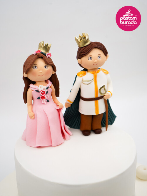 Prens Ve Prenses Detay Tasarım Pasta