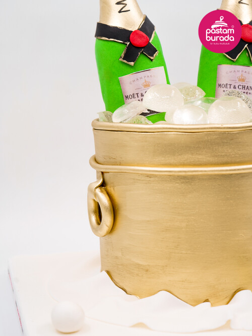 Şampanya Konsept Tasarım Pasta