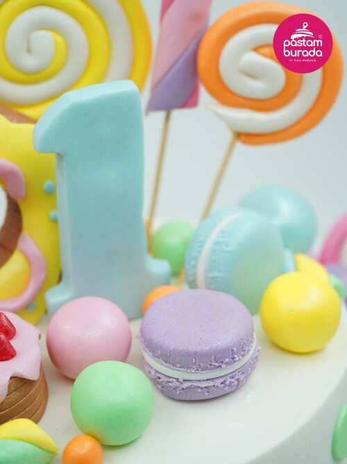 Şekerleme Ve Donut Tasarım Pasta