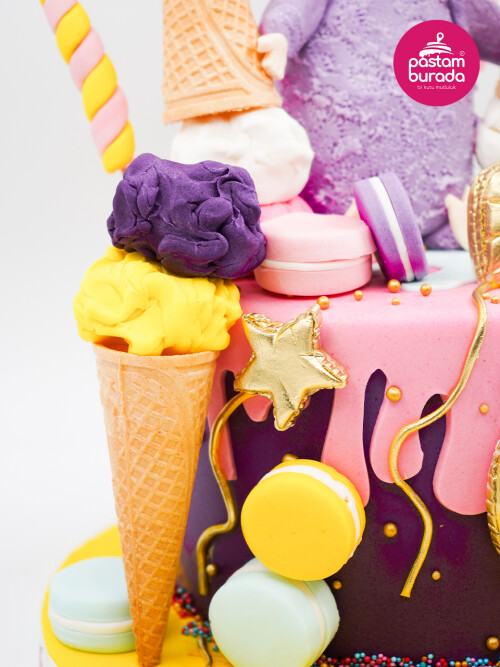 Sevimli Canavar Konsept Pasta