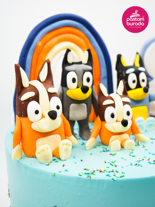 Sevimli Köpek Ailesi Konsept Pasta