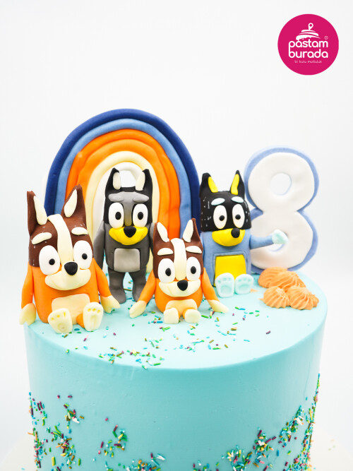 Sevimli Köpek Ailesi Konsept Pasta