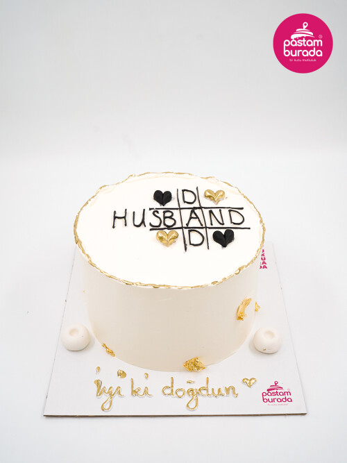 Siyah Yazılı Naked Cake