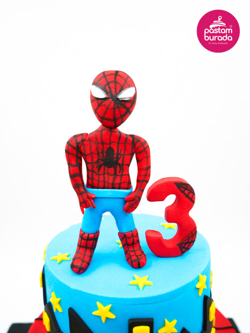 Spiderman Tasarım Pasta