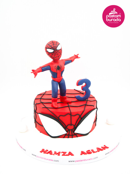 Spiderman Tasarım Pasta
