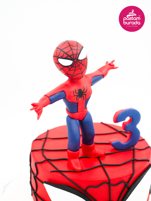 Spiderman Tasarım Pasta