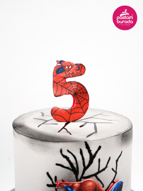 Spiderman Tasarım Pasta
