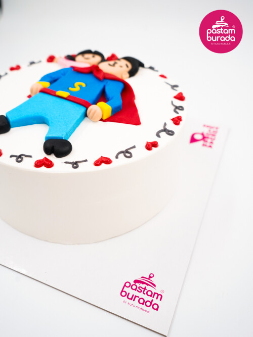 Super Dad Naked Cake