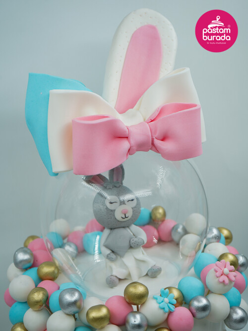 Tavşan Detay Cinsiyet Partisi Pastası