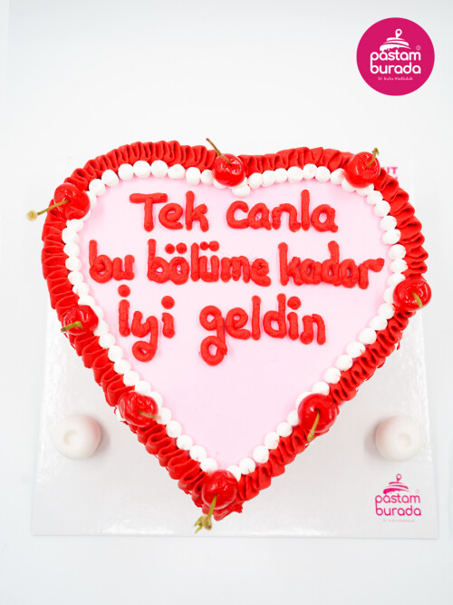 Vişne Süslemeli Naked Cake