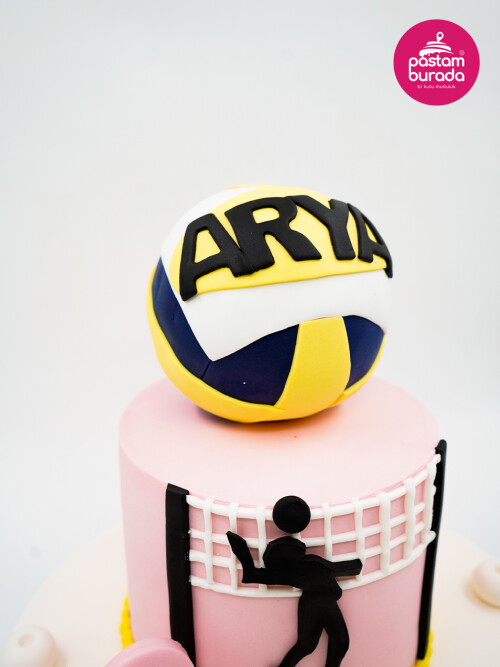 Voleybol Tasarım Pasta