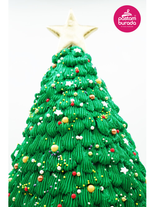 Hermes Detay Yılbaşı Ağaç Model Pasta