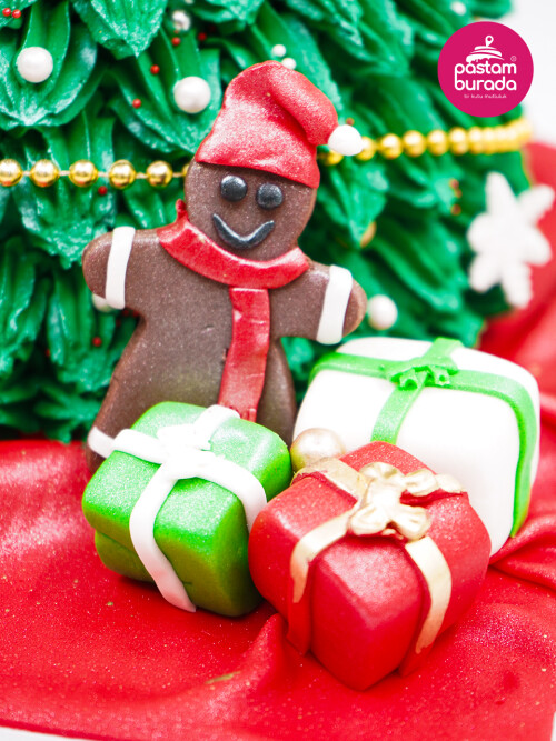 Yılbaşı Ağacı Tasarım Pasta