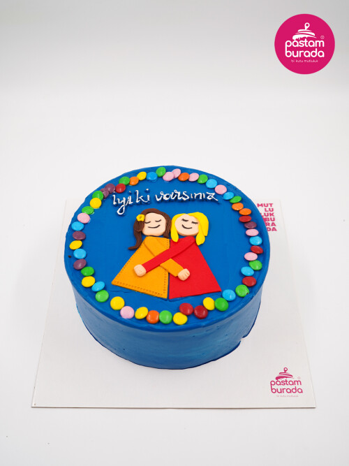Arkadaş Konsept Naked Cake
