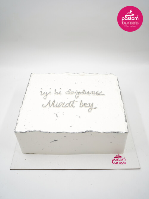 Beyaz Kare Naked Cake
