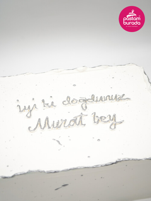 Beyaz Kare Naked Cake