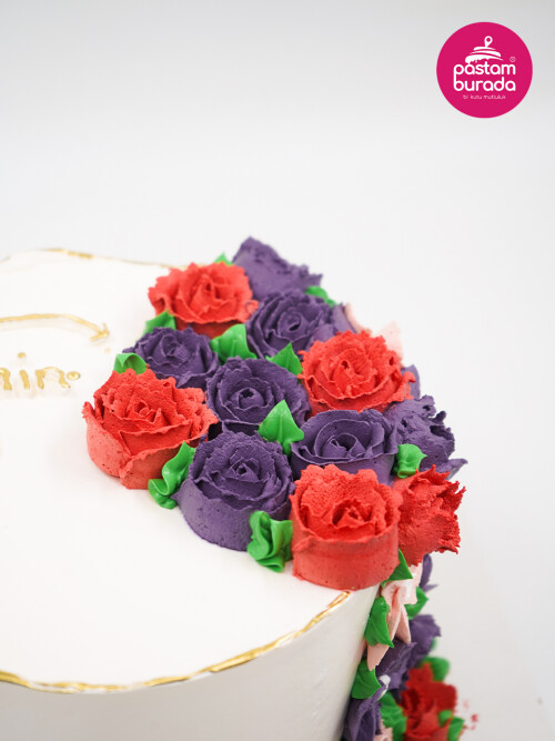 Çiçek Detay Naked Cake