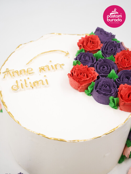 Çiçek Detay Naked Cake