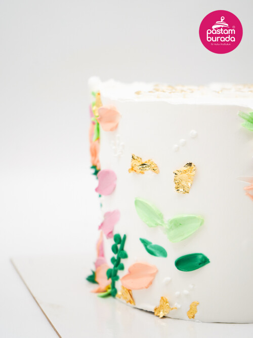 Çiçek Detay Naked Cake