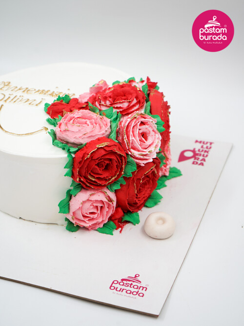 Çiçek Detay Naked Cake