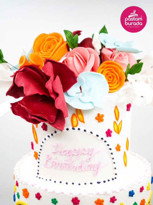 Çiçek Detay Tasarım Pasta