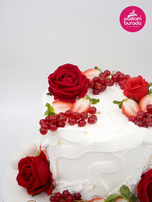 Gül Detay Naked Cake